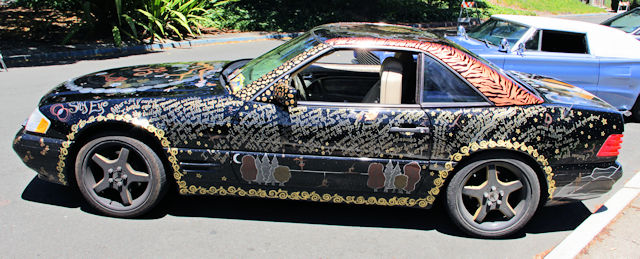 Poetry-Covered Art Car Coupe